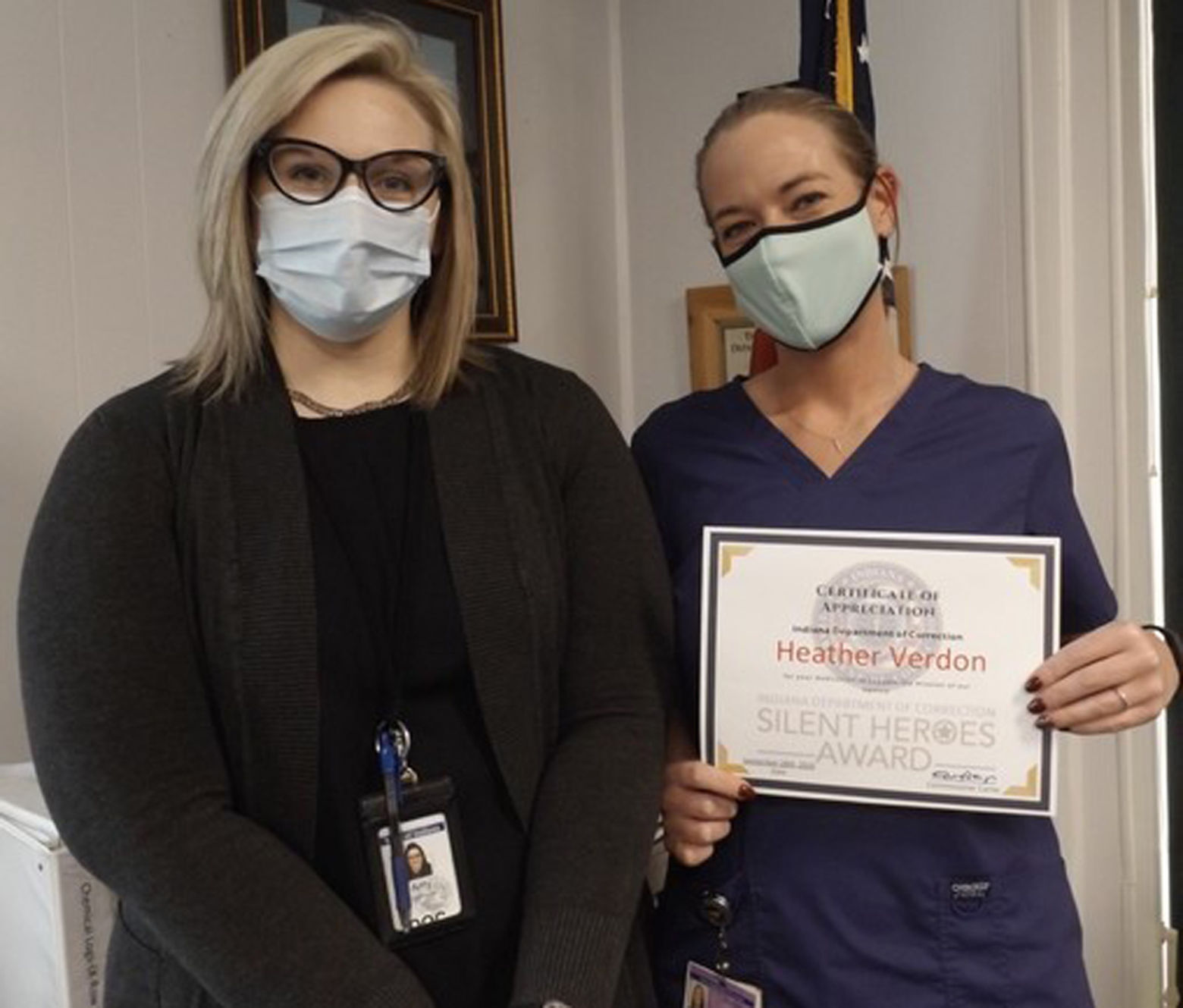 Verdon honored as 'Silent Hero' at Indiana State Prison